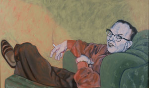 Virginia: A Life - Cocktail Party, Wendell, 2002, oil on canvas, 30"x 18"